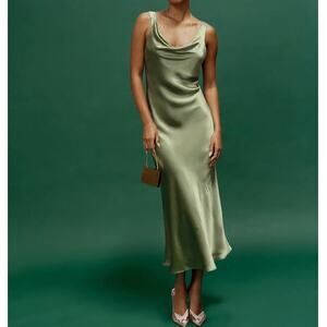 NWT NEW Reformation Bryn Silk Dress